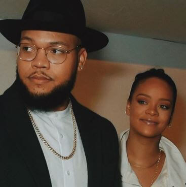 Rorrey Fenty with his sister, Rihanna